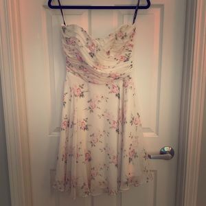 Strapless floral Betsey Johnson dress